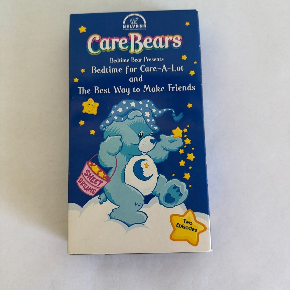 Care Bears VHS Tape Bedtime for Care-A-Lot Cartoon 2‎ Episode 2002
